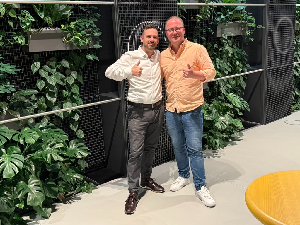 Martin Ansel und Christoph Wicke nach dem Autohelden-Abschlussworkshop